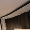 Trætrappe af eg, kvartsvingstrappe set oppefra, opsadlet musetrappe